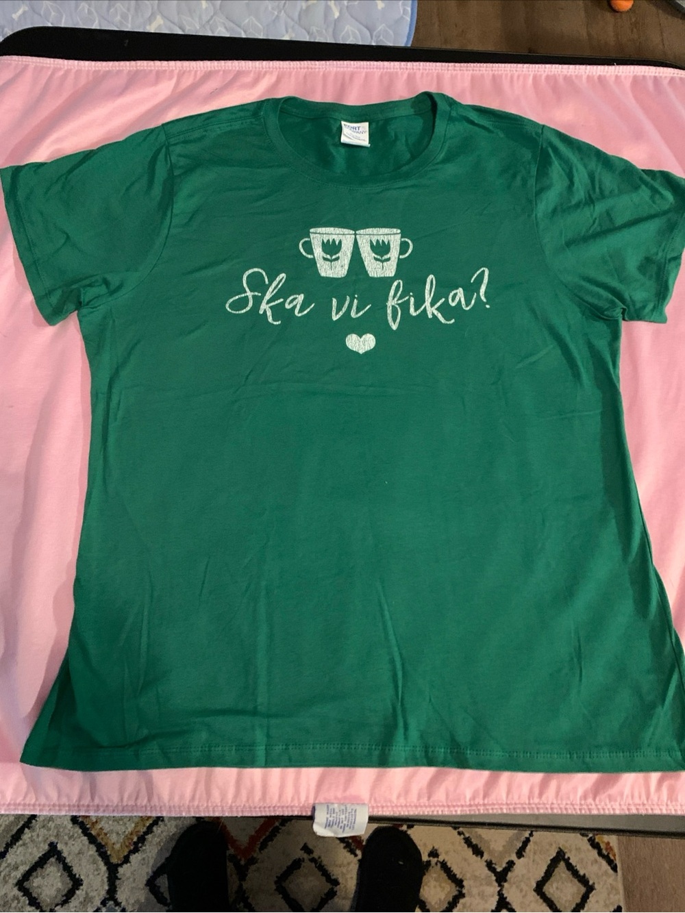Swedish Ska Vi Fika - T Shirt W-XL